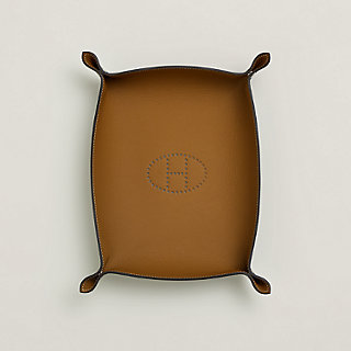 Mises et Relances Desk A5 tray - Brown | Hermès USA